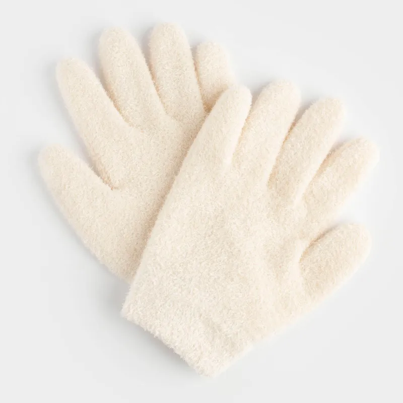 СПА-перчатки гелевые, 20 см, многоразовые, полиэстер, молочные, Spa, image-0