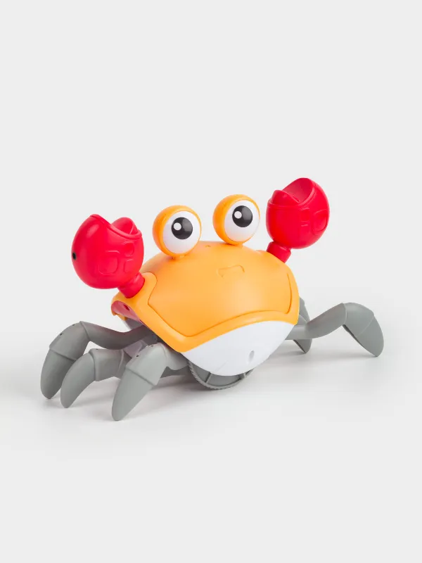 Ойыншық, 23 см, музыкалық, кедергі сенсоры бар, пластик, түрлі-түсті, Жүгіретін таңқы шаян, Underwater, image-2