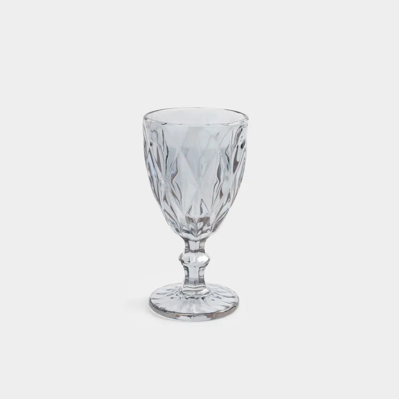 Шарап бокал-кубогы, 300 мл, шыны Р, сұр, Rhomb color