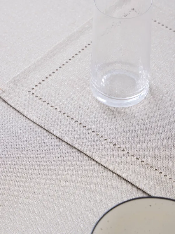 Аспаптарға арналған майлық, 30х45 см, полиэстер, тікбұрышты, сарғылт-қоңыр, Hemstitch, image-2