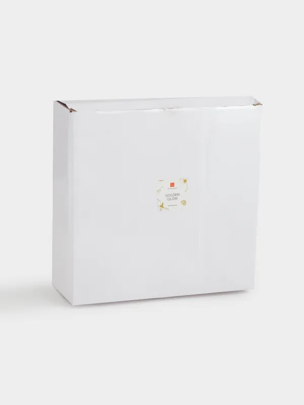 Ваза для фруктов, 30х10 см, керамика, золотистая, Желуди, Golden glow, image-5