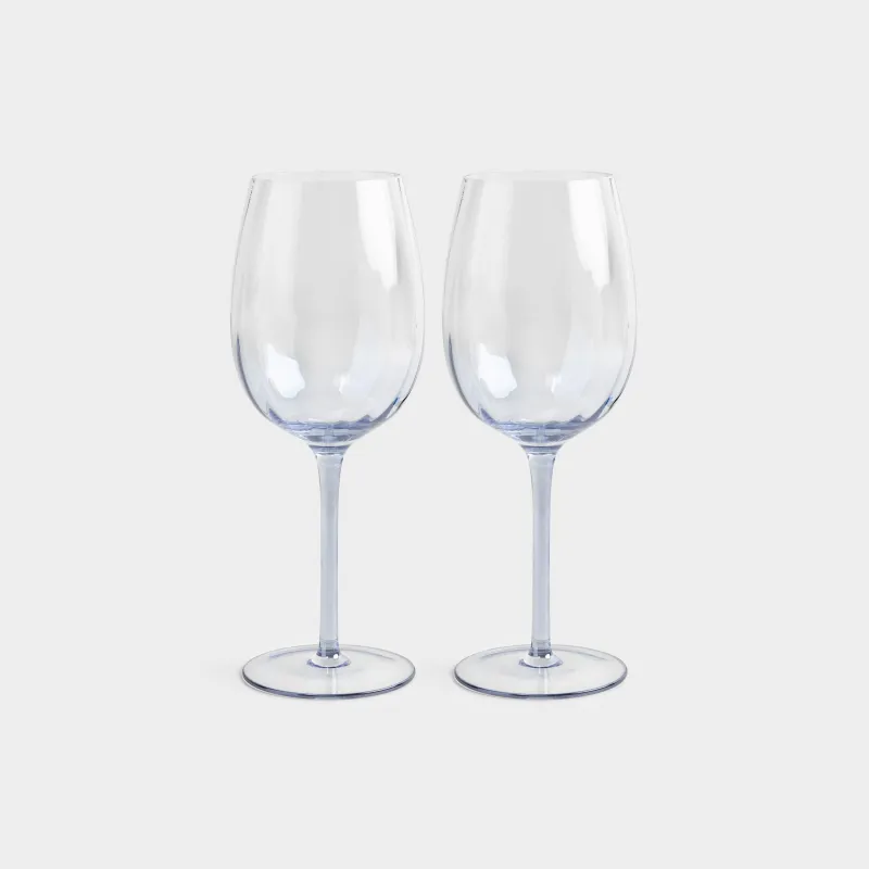 Бокал для вина, 470 мл, 2 шт, стекло, голубой, Filo R color