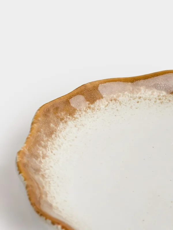 Сәндік ыдыс, 23х16 см, керамика, сарғылт-қоңыр-қоңыр, Устрица, Seaside, image-5