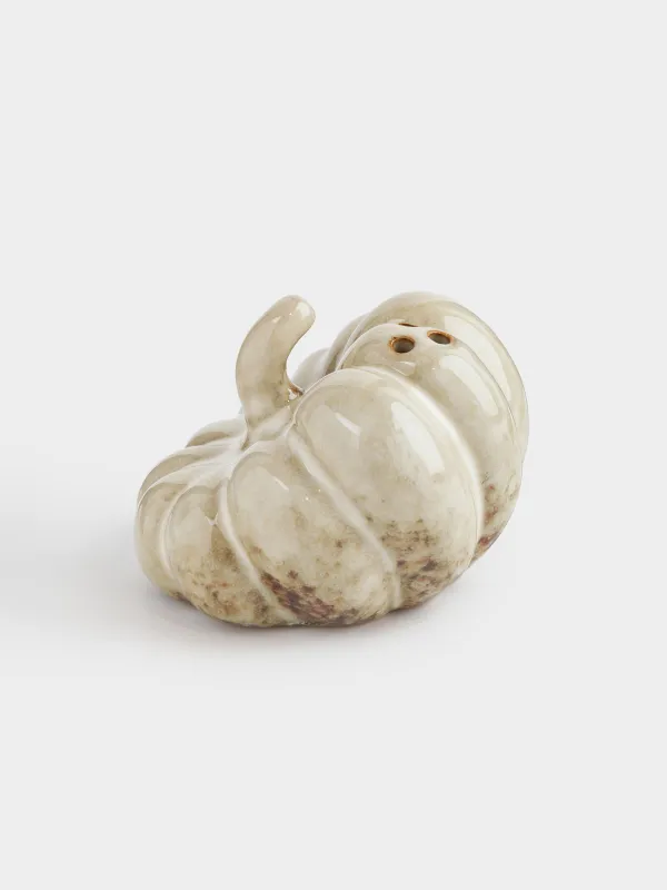 Емкость для соли или перца, 7 см, фарфор P, молочно-коричневая, Тыква, Slight frost, image-0