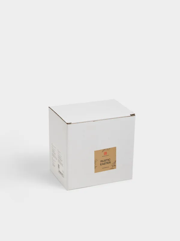 Пасха ыдысы, 11х8 см, 3 бөлім, фарфор Р, ақ, Қоян, Rustic Easter, image-4