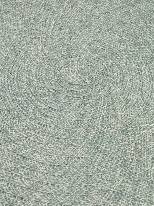 Салфетка под приборы, 38 см, полиэстер, круглая, ментоловая, Ring mix, image-4