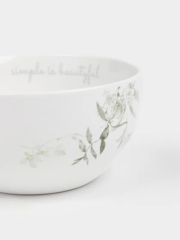 Пиала, белая, Rareness flower, image-3