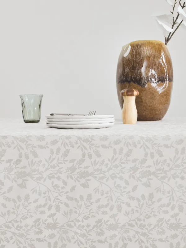 Дастархан, 160х160 см, жаккард, полиэстер, сүт түстес, Бұтақтар, Slender branches, image-2