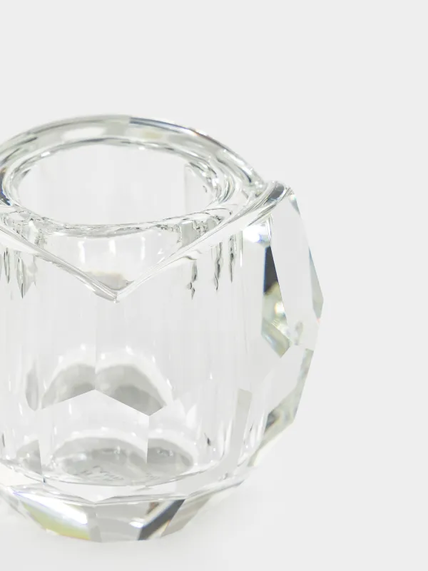 Подсвечник, 4x4 см, для тонкой свечи, кристальное стекло, Lux crystal, image-1