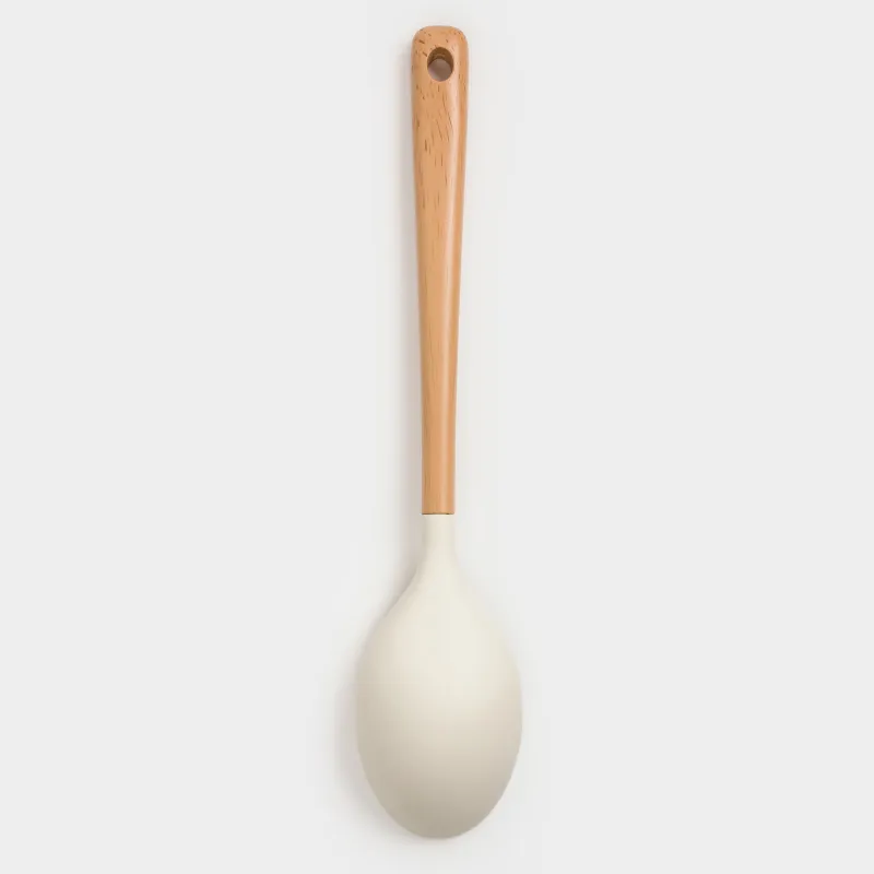 Сервистік қасық, 32 см, силикон/пластик, сарғылт-қоңыр, Letia, image-1