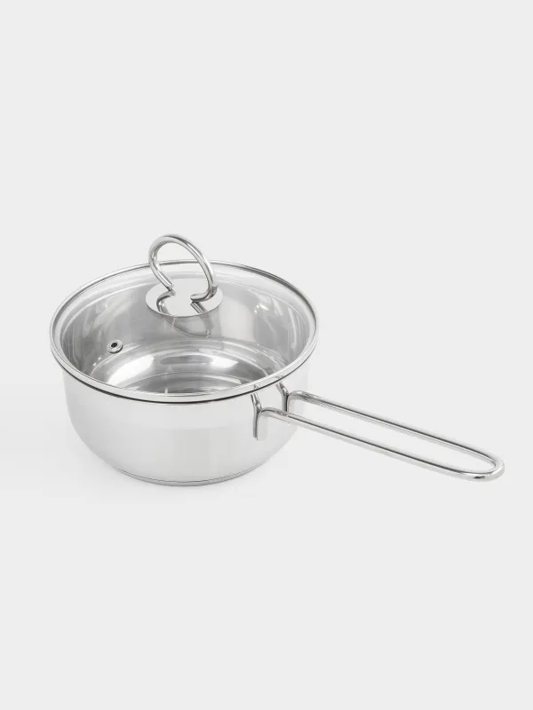 Набор посуды, 3 пр, сталь/стекло, Egoist lite, image-4