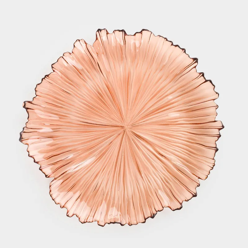 Тарелка обеденная, 28 см, стекло Р, коричневая, Verge