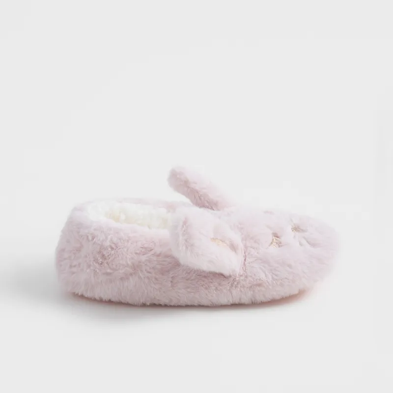 Әйелдер тәпішке-шұлықтары, үйге арналған, өлшемі 36-38, жасанды үлбір/шерпа, сүт түстес, Мысық, Funny warm