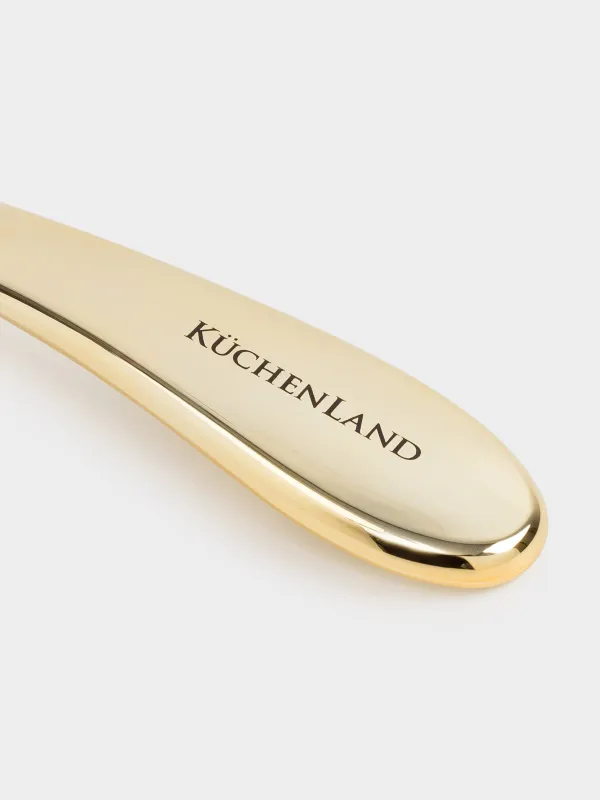 Шашқа арналған массаждық тарақ, 22 см, пластик, алтын, Wave, image-3