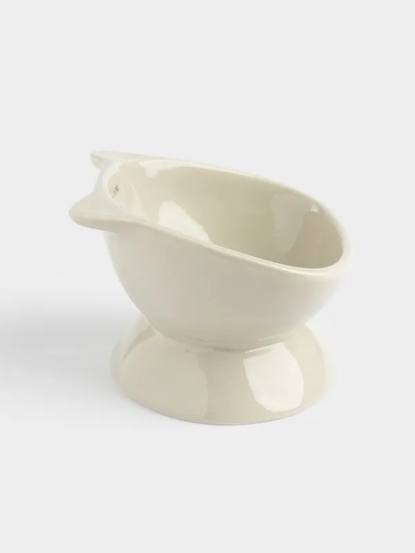 Жануарларға арналған тостаған, 13х9 см, 350 мл, өлшеуіш шкаласы бар, аяқты, керамика, сұр, мысық, Whiskers, image-7