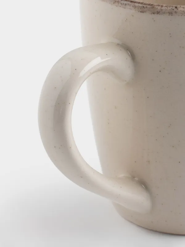 Саптыаяқ, 360 мл, 2 дана, керамика К, сарғылт-қоңыр, дақты, Speckled glaze, image-3
