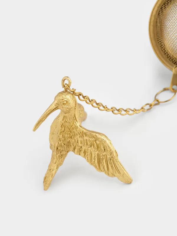 Сито для заваривания чая, 5 см, полирезин/металл, золотистое, Колибри, Paradise garden, image-4