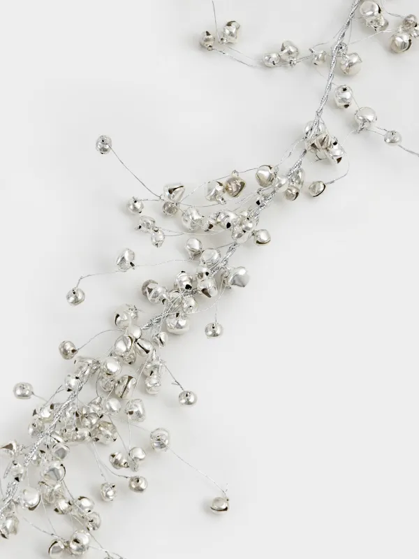 Сәндік гирлянд, 1,5 м, металл, Күміс моншақтар, Balls decor, image-3