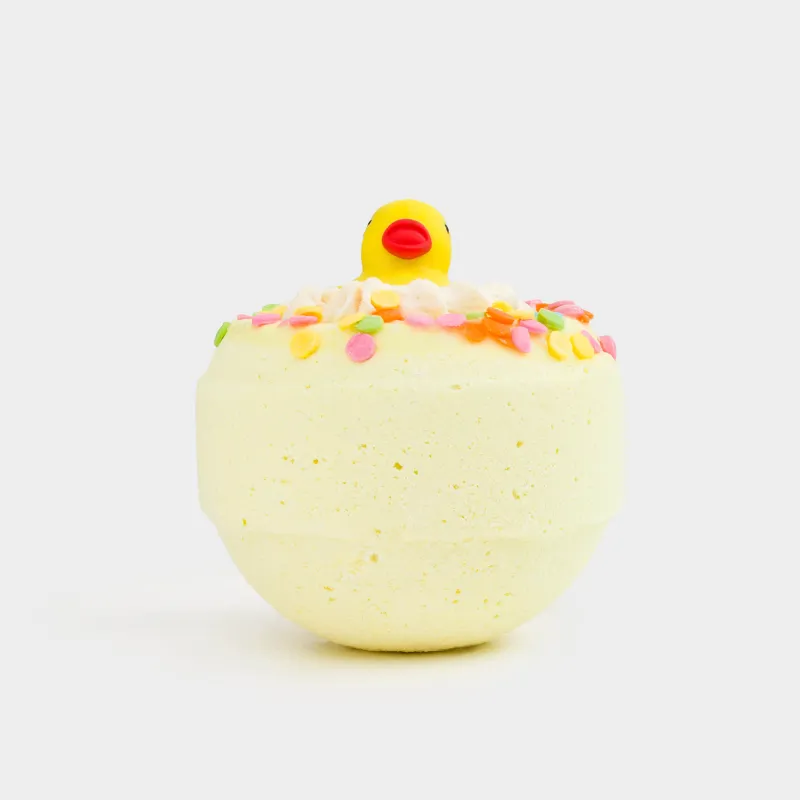 Ваннаға арналған бомба, 130 гр, ойыншықпен, Қауын, Үйрек, Duck yellow, image-1