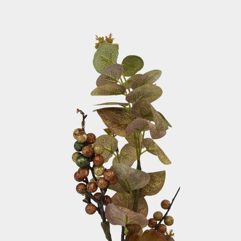 Сәндік бұтақ, 66 см, полиэстер/пенопласт, Күзгі композиция, Forest symphony decor, image-4