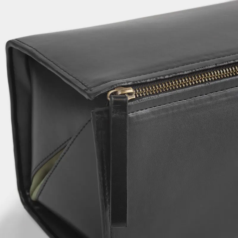 Косметикалық сөмке, 28х15 см, полиуретан, қара, Force, image-2