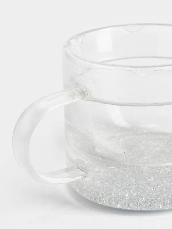 Саптыаяқ, 200 мл, шыны Б, ішінде жылтырақтары бар, Air decor, image-2