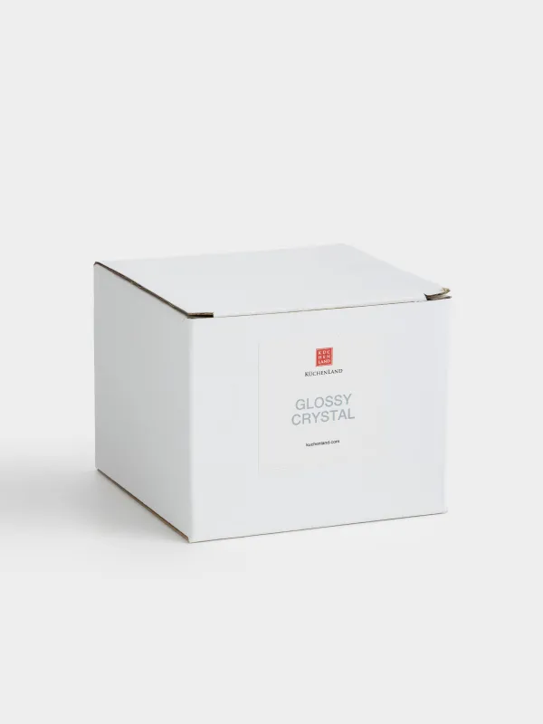 Шкатулка для украшений, 9х9 см, стекло, Серебристые кристаллы, Glossy crystal, image-5