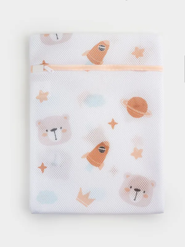 Мешок для стирки детской одежды, 30х40 см, полиэстер, Мишки, Safety Bear, image-0