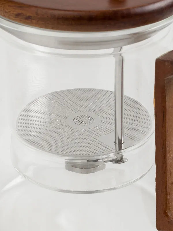 Шай демдеуге арналған шәйнек, 600 мл, шыны Б/ағаш, Clear wood, image-5