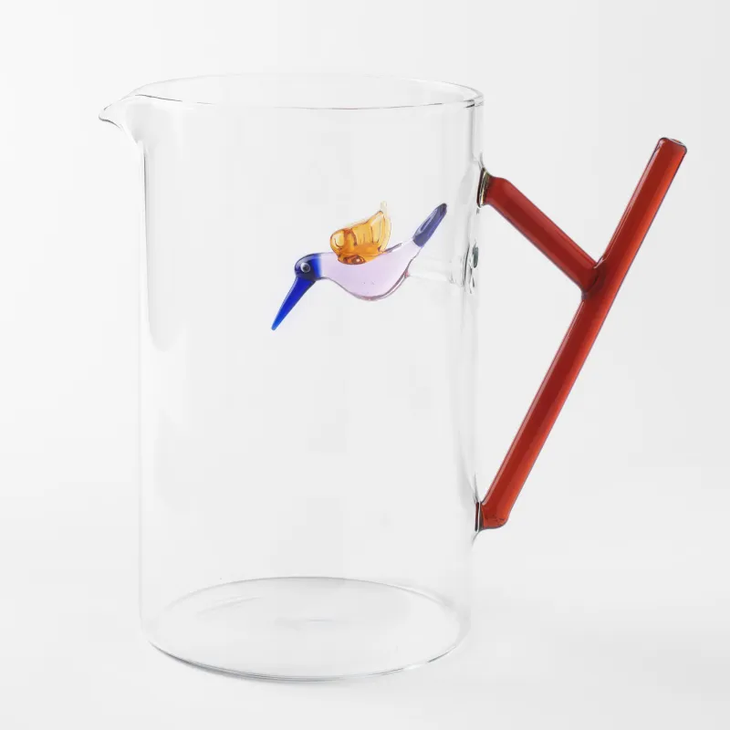Кувшин, 1,4 л, стекло Б, коричневая ручка, Колибри, Shape, image-0