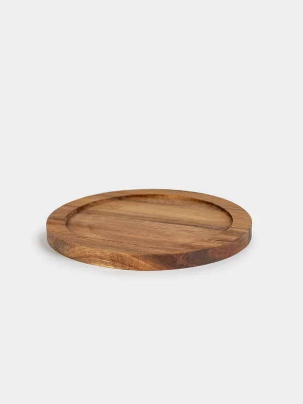 Салат ыдысы, 18х6 см, 890 мл, стендте, керамика/ағаш, сүт түстес, Мыжылған әсер, Crumple kitchen, image-4