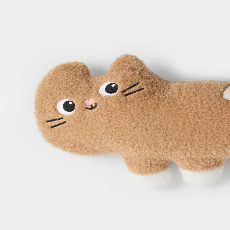 Подушка декоративная, 50х28 см, полиэстер, бежевая, Кот, Cat, image-2