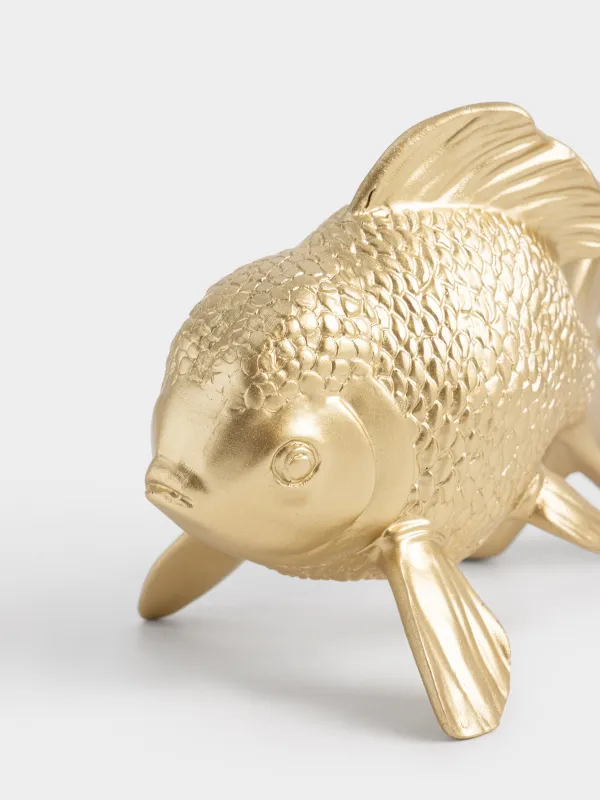 Мүсінше, 13 см, полирезин, алтын түстес, Балық, Goldfish, image-2