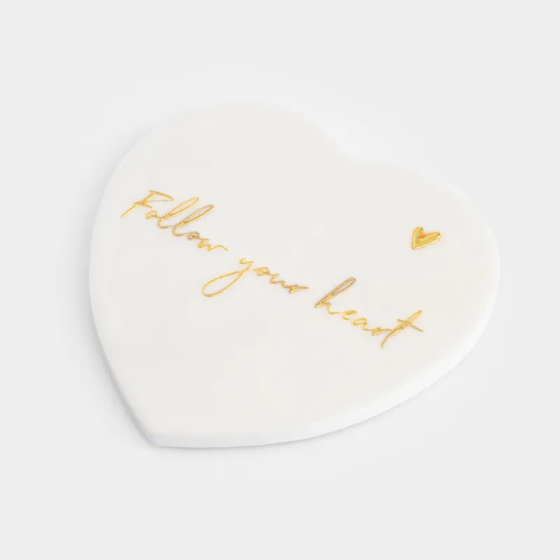 Саптыаяқ тұғыры, 11х11 см, керамика/тығын, сарғылт-қоңыр, Жүрек, Scroll, image-1