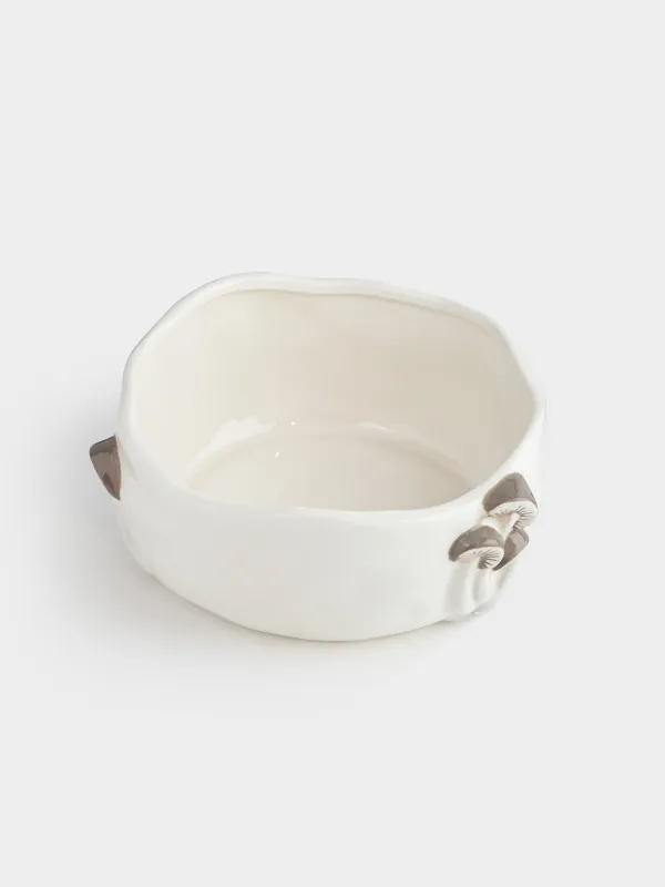 Салат ыдысы, 17х7 см, мл, керамика, сүт түстес, Саңырауқұлақтар, Slight frost, image-1