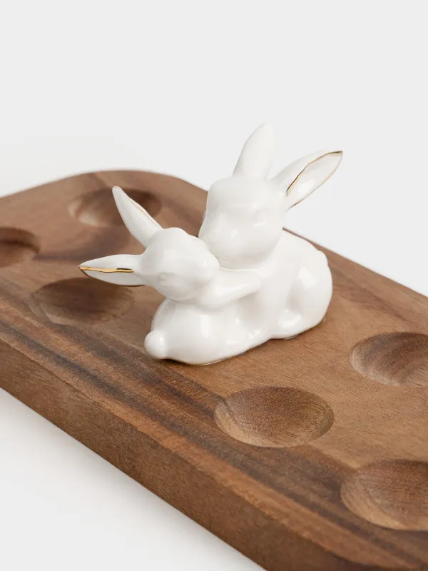 Блюдо пасхальное, 23х7 см, 8 отделений, Кролик, Noble tree, image-5