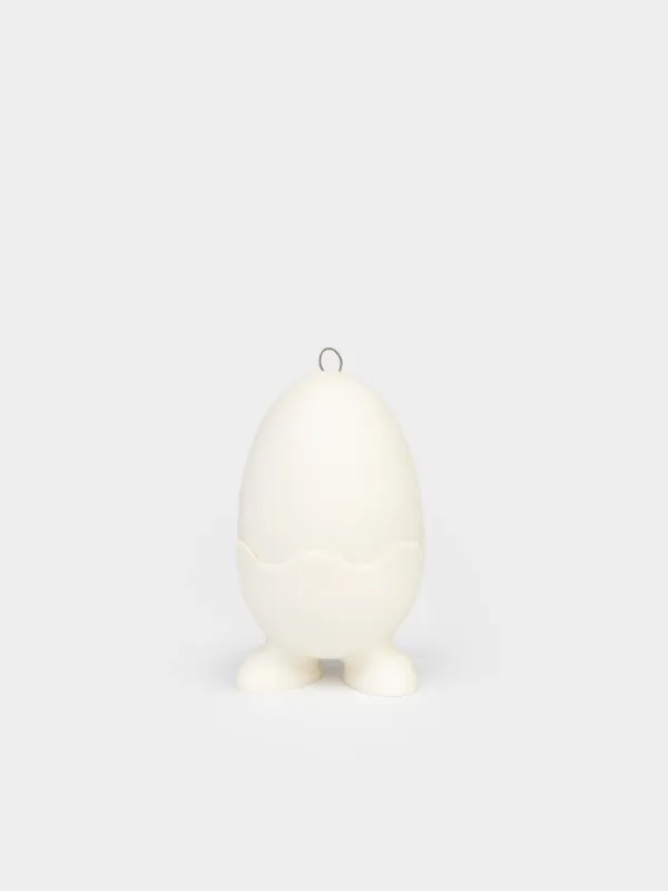 жұмыртқа тұғыры, 4 см, силикон, сүт түстес, дақтары бар, жұмыртқа, Easter, image-4