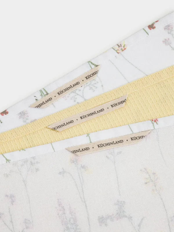 Полотенце кухонное, 40х60 см, 3 шт, в хлебной корзине, хлопок, Полевые цветы, Meadow, image-2