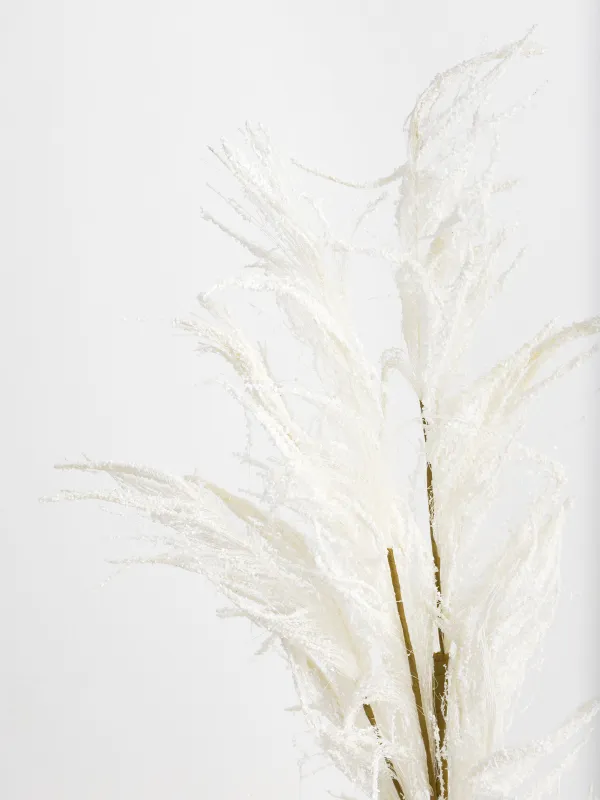 Сәндік бұтақ, 1 м, полиэстер/қағаз, Ақ пампа шөбі, Meadow decor, image-3