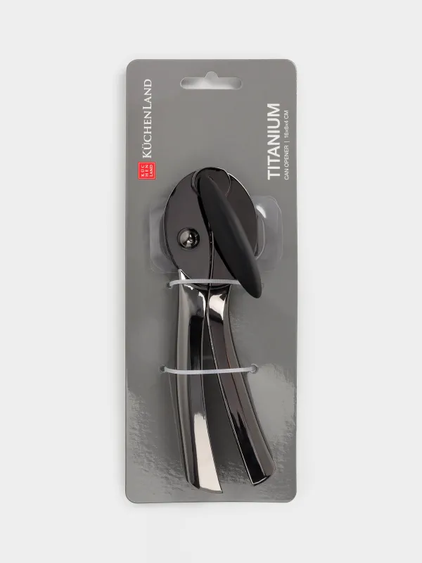 Открывалка для банок, 16 см, металл/пластик, темно-серая, Titanium, image-6