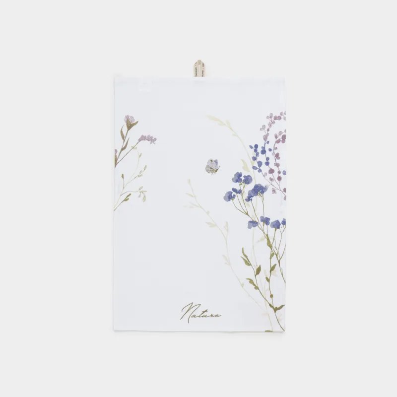 Асүйлік сүлгі, 40х60 см, мақта, сүт түстес, Көктемгі гүлдер, Meadow