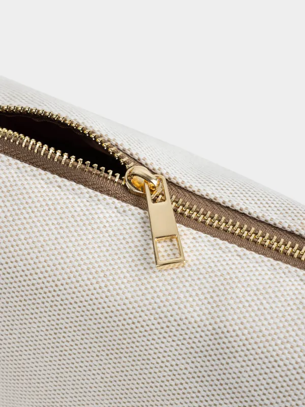 Косметика сөмкесі, 23х13 см, тұтқасы бар, полиэстер, сарғылт, Canvas, image-4