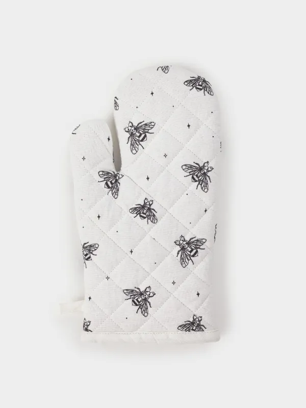 Қолғап-ұстағыш, 17х33 см, мақта, сарғылт-қоңыр, Аралар, Honey, image-0