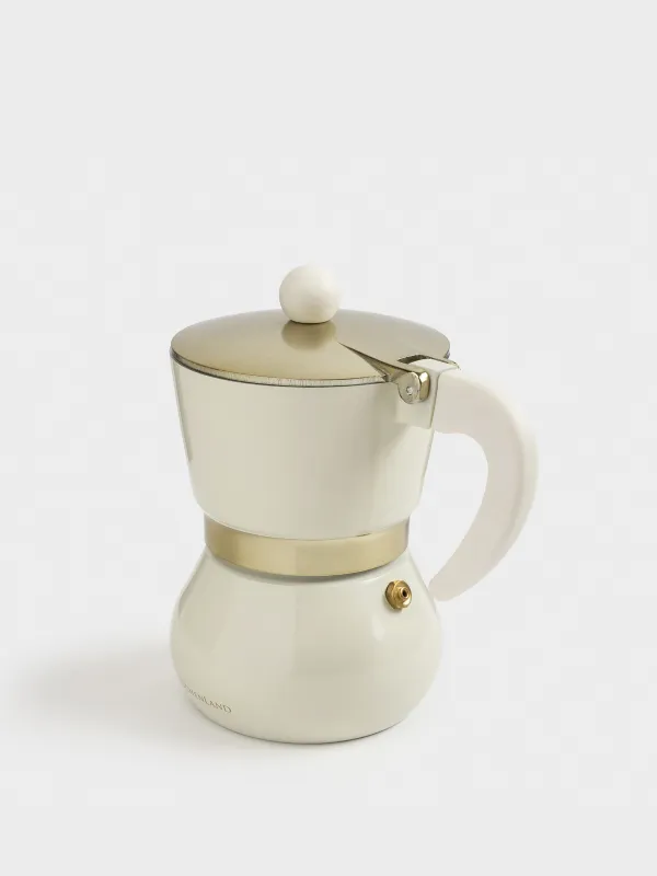 Гейзерлі кофеқайнатқыш, 300 мл, алюминий/пластик, сарғылт-қоңыр-алтын, Laneri, image-1