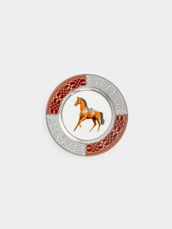 Тарелка закусочная, 21 см, Лошадь, Breton horse, image-0