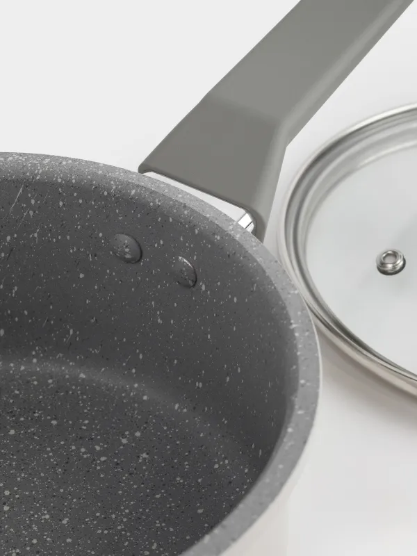 Ыдыс-аяқ жиынтығы, 4 PR, қапталған, алюминий, сарғылт қоңыр, дәмді, image-4