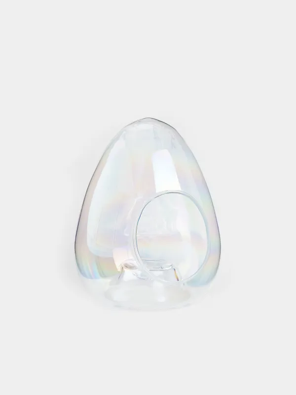 Конфетница, 17х23 см, стекло, перламутр, Яйцо, Clear polar, image-1