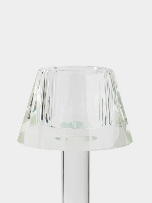 Подсвечник, 18 см, для чайной свечи, на ножке, кристальное стекло, Торшер, Lux crystal, image-2