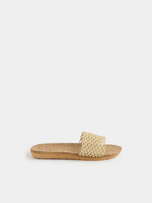 Әйелдер сандалдары, өлшемі 35-36, полиэстер/ТПР, сарғылт-қоңыр, Walk, image-0