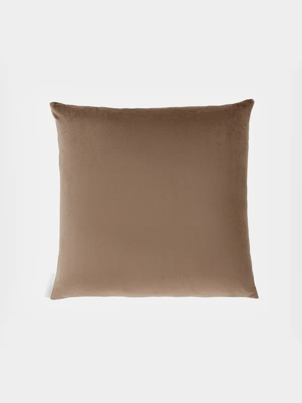 Сәндік жастық, 45х45 см, шенилл/барқыт, қоңыр, Beloved home, Chenill, image-1